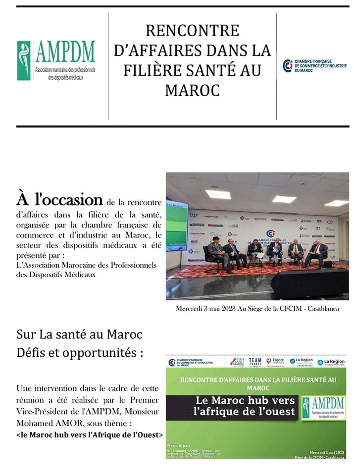 Rencontre d’affaires Filière Santé CFCIM